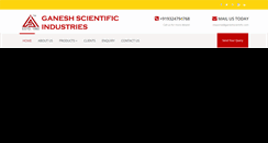 Desktop Screenshot of ganeshscientific.com